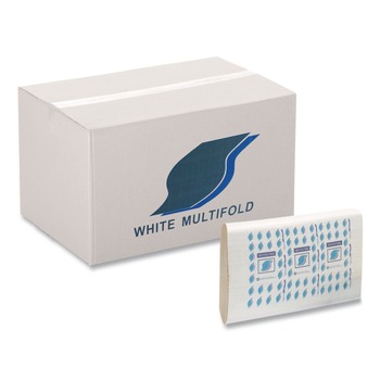 GEN GENSF5000W 9 in. x 9.45 in. Single-Fold Paper Towels - White (4008/Carton)