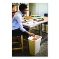 Trash & Waste Bins | Rubbermaid Commercial FG295700BEIG 10.25-Gallon Rectangular Deskside Wastebasket - Beige image number 4