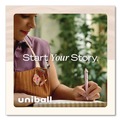 Pens | uni-ball 70663 Medium 0.7 mm Zento Retractable Gel Pen - Black Ink, Assorted Barrel (1-Dozen) image number 4