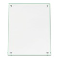 Office Jansan | Deflecto 799693 Letter Insert Superior Image Beveled Edge Sign Holder - Clear/Green-Tinted Edges image number 1