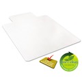 Office Chair Mats | Deflecto CM11112 EconoMat 36 in. x 48 in. Occasional Use Lipped Chair Mat for Low Pile Carpet - Clear image number 4