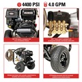 Pressure Washers | Simpson 60843 PowerShot 4400 PSI 4.0 GPM Professional Gas Pressure Washer with AAA Triplex Pump image number 9