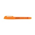  | Universal UNV08853 Chisel Tip Fluorescent Orange Ink Orange Barrel Pocket Highlighters (1 Dozen) image number 1