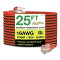 Office Electronics & Batteries | GoGreen Power GG-13725 16 AWG Outdoor Extension Cord, 25 ft, 13 A, Orange image number 0