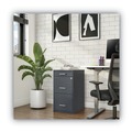 Office Filing Cabinets & Shelves | Alera 2806768 14 in. x 18 in. x 26.9 in. Soho 3-Drawer Vertical Letter File Cabinet - Charcoal image number 6
