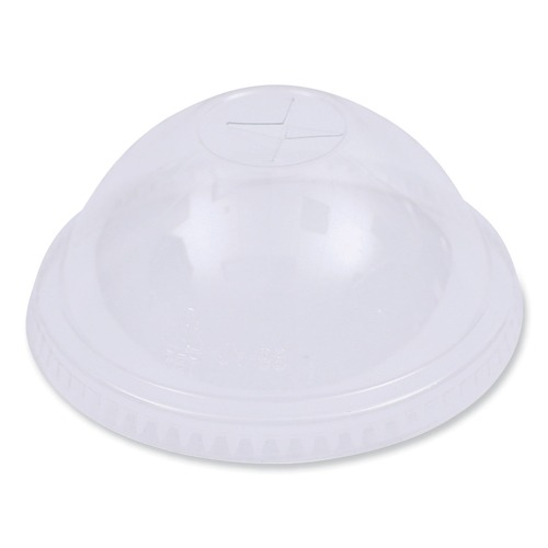 Cups and Lids | Boardwalk BWKPETDOME PET Cold Cup 16 - 24 oz. Plastic Cup Dome Lids - Clear (1000-Piece/Carton) image number 0