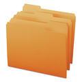 Office Jansan | Smead 12543 Colored File Folders with Assorted 1/3-Cut Tab Positions - Letter, Orange (100/Box) image number 3