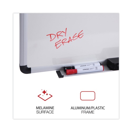 Universal 72 in. x 48 in. Modern Melamine Dry Erase Board