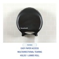 Paper Towels and Napkins | Boardwalk R2000BKBW 11 in. x 6.25 in. x 12.25 in. Single Jumbo Toilet Tissue Dispenser - Black image number 7