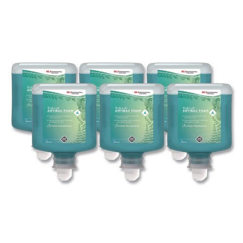 Labor Day Sale! Save $30 off $199! | SC Johnson 069124050087 1 Liter Refresh Foaming Hand Soap Manual Cartridge Refill - Citrus (6/Carton) image number 0