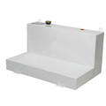 Liquid Transfer Tanks | JOBOX 480000 103 Gallon L-Shaped Steel Liquid Transfer Tank - White image number 1