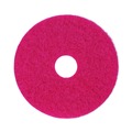 Office Jansan | Boardwalk BWK4014RED 14 in. Diameter Buffing Floor Pads - Red (5/Carton) image number 1