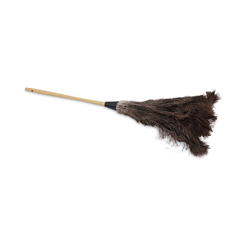 Dusters | Boardwalk BWK28GY 16 in. Handle Professional Ostrich Feather Duster image number 0
