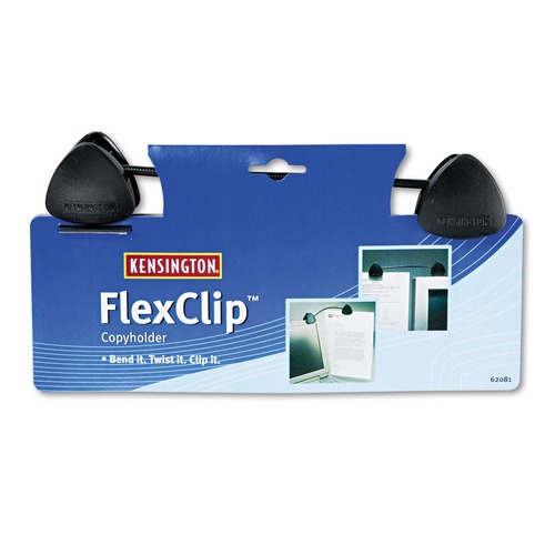 Office Jansan | Kensington K62081BF Plastic Flexclip Gooseneck Copyholder Monitor/laptop Mount - Black image number 0