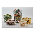 Food Service | Fabri-Kal 000000000009505100 4.6 in. Diameter x 1.8 in. h 8 oz Microwavable Plastic Deli Containers - Clear (500/Carton) image number 3