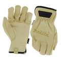 Makita T-04195 Genuine Leather Cow Driver Gloves - Large image number 0