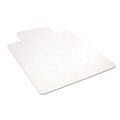 Deflecto CM21232 Economat Anytime Use Chair Mat For Hard Floor, 45 X 53 W/lip, Clear image number 1