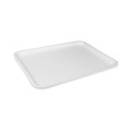 Food Trays, Containers, and Lids | Pactiv Corp. 0TF112S00000 11 in. x 9 in. x 0.65 in. Supermarket Foam Tray - White (250/Carton) image number 0