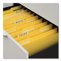  | Universal UNV13528 1/3 Cut Tab Legal Size Deluxe Reinforced Top Tab Folders with Fasteners - Yellow (50/Box) image number 3
