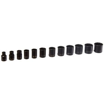 Grey Pneumatic 12-Piece 3/8 in. Drive 12-Point Standard Impact Socket Set