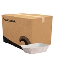  | Boardwalk BWK30LAG050 0.5 lbs. Capacity Paper Food Baskets - Red/White (1000/Carton) image number 0