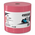 Office Jansan | WypAll 41055 12.4 in. x 12.2 in. Power Clean Jumbo Roll X80 Heavy Duty Cloths - Red (1/Carton) image number 0