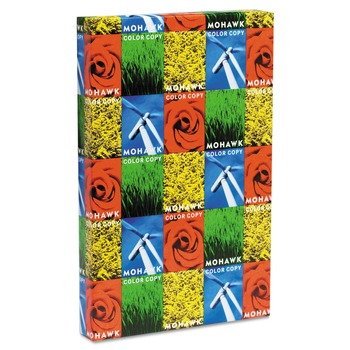 COPY AND PRINTER PAPER | Mohawk 12-206 11 in. x 17 in. 98 Bright, 28 lbs., Color Copy 98 Paper and Cover Stock - Bright White (500/Ream)
