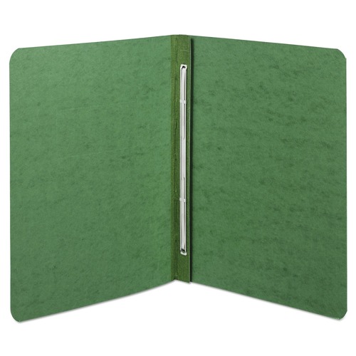 Office Jansan | ACCO A7025076A 8.5 in. x 11 in. 3 in. Capacity Two-Piece Prong Fastener Side Bound Report Cover with Tyvek Reinforced Hinge - Dark Green image number 0