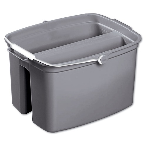Pails | Rubbermaid Commercial FG261700GRAY 17 Quart Double Pail - Gray image number 0