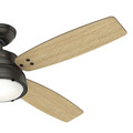 Ceiling Fans | Hunter 59438 52 in. Wingate Noble Bronze Ceiling Fan with Light and Handheld Remote image number 1