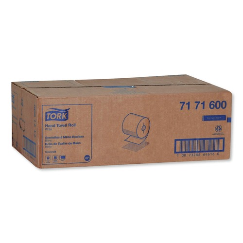 Cleaning & Janitorial Supplies | Tork 7171600 7.5 in. x 630 ft. Universal Notched Hand Towel Roll - White (6 Rolls/Carton) image number 0