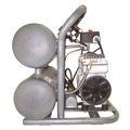 Portable Air Compressors | California Air Tools 4610ALFC 1 HP 4.6 Gallon Ultra Quiet and Oil-Free Aluminum Tank Twin Stack Air Compressor image number 2