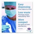 Cleaning & Janitorial Supplies | Clorox Healthcare 31424 6.75 in. x 9 in. 1-Ply Individual Bleach Germicidal Wipes - Unscented White (6/Carton) image number 7