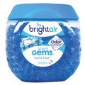 Odor Control | BRIGHT Air BRI 900228 Scent Gems Odor Eliminator, Cool And Clean, Blue, 10 Oz Jar, 6/carton image number 0