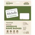 Office Jansan | Avery 42395 3.38 in. x 2.33 in. EcoFriendly Adhesive Name Badge Labels - White (160/Box) image number 0