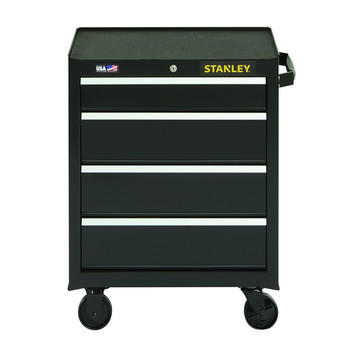  | Stanley 300 Series 26 in. x 18 in. x 34 in. 4 Drawer Rolling Tool Cabinet - Black