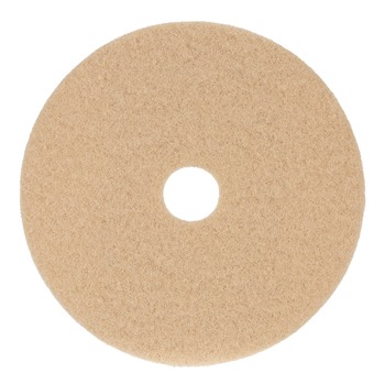Boardwalk 19 in. Diameter Burnishing Floor Pads - Tan (5/Carton)