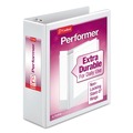 Office Jansan | Cardinal 17600CB Performer 3 Slant D Ring 3 in. Capacity ClearVue Binder - White image number 0