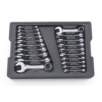 HAND TOOLS | GearWrench 81903 20-Piece SAE/Metric Stubby Combination Non-Ratcheting Wrench Set