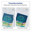 Office Jansan | Avery 08938 8.5 in. x 11 in. Fabric Transfers - White (18/Pack) image number 3