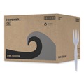 Percentage Off | Boardwalk BWKFORKHW Heavyweight Polystyrene Fork Cutlery - White (1000/Carton) image number 2