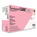 Disposable Gloves | SemperCare SCLT103 Latex Examination Gloves - Cream/Medium (1000/Carton) image number 0