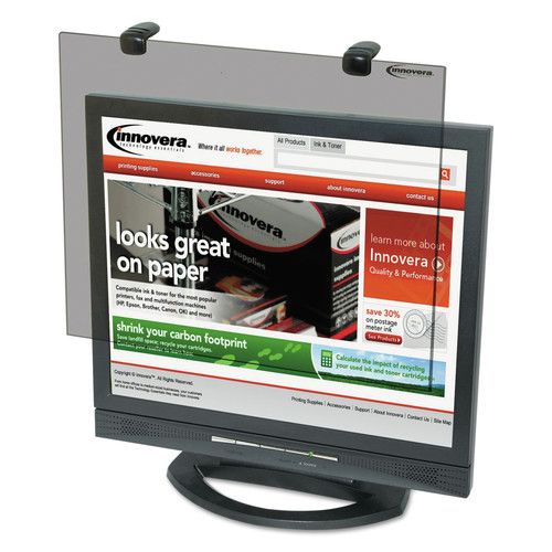 Save an extra 10% off this item! | Innovera IVR46403 Protective Antiglare LCD Monitor Filter, Fits 19-in LCD Monitors image number 0