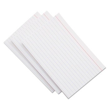 Universal UNV47215 Ruled 3 in. x 5 in. Index Cards - White (500-Piece/Pack)