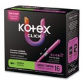 Cleaning & Janitorial Supplies | Kimberly-Clark 51581 U by Kotex Click Super Absorbency Compact Tampons (8 Packs/Carton) image number 1