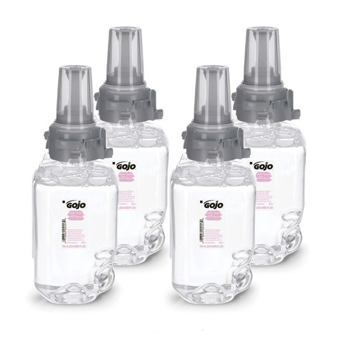 Bulk Savings Pricing 2 | GOJO Industries 8711-04 700 mL Clear and Mild Foam Handwash Refill for ADX-7 Dispenser - Fragrance-Free (4/Carton) image number 0