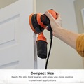 Palm Sanders | Black & Decker BDERO200AEV 2.4 Amp 5 in. Corded Random Orbit Sander image number 5