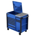 Utility Carts | Homak BL06044090 RSPRO 44 in. 9-Drawer Power Service Cart - Blue image number 0