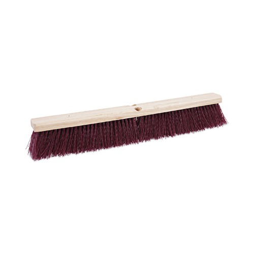 Brooms | Boardwalk BWK20324 3.25 in. Stiff Polypropylene Bristles 24 in. Brush Floor Brush Head - Maroon image number 0