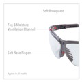 Eye Protection | Honeywell Uvex S3200HS Genesis Safety Eyewear - Black Nylon Frame/Clear Polycarbonate Lens image number 3